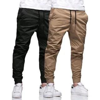 Calças Jogger Sarja Masculino Slim com Elastico