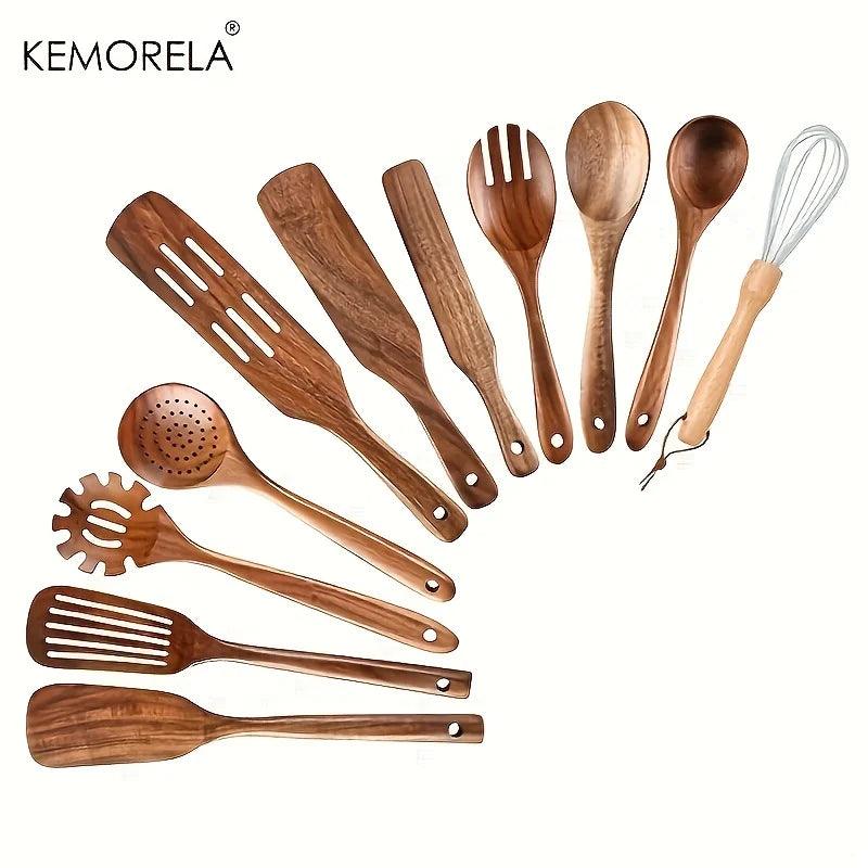 Utensílios de cozinha de madeira